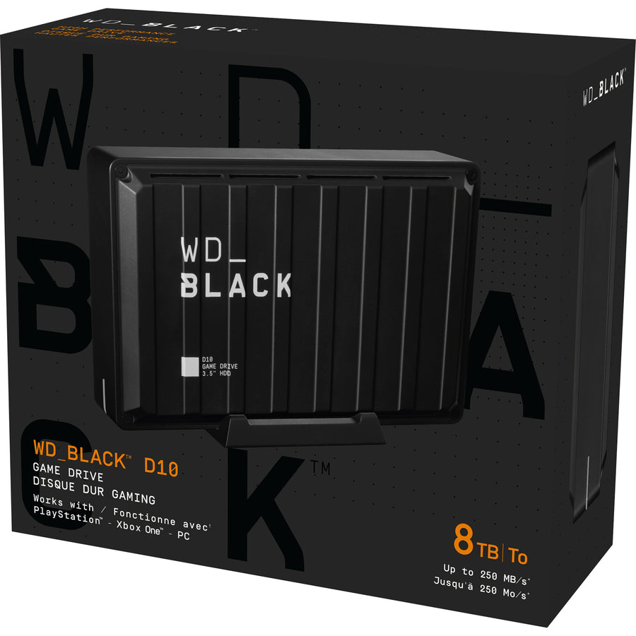 WD Black D10 WDBA3P0080HBK 8 TB Desktop Hard Drive - External - Black WD Black D10 WDBA3P0080HBK 8 TB Desktop Hard Drive - External - Black